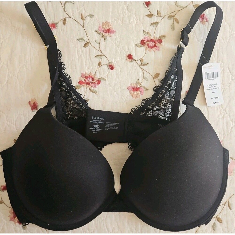 Soma Intimates Embraceable Enchanting Lace Push Up Padded Bra Sz 36D NWT